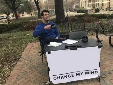 Change My Mind meme about PEScience