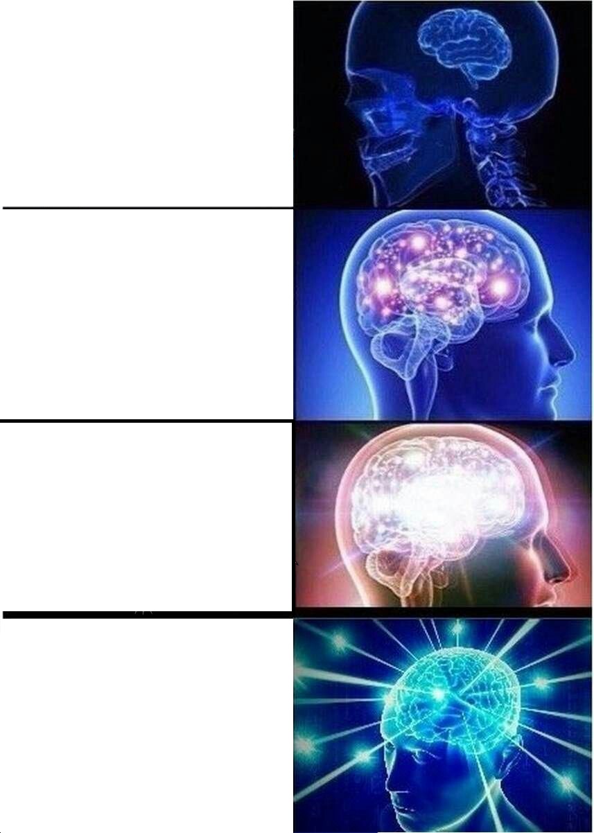 Expanding Brain meme about PEScience