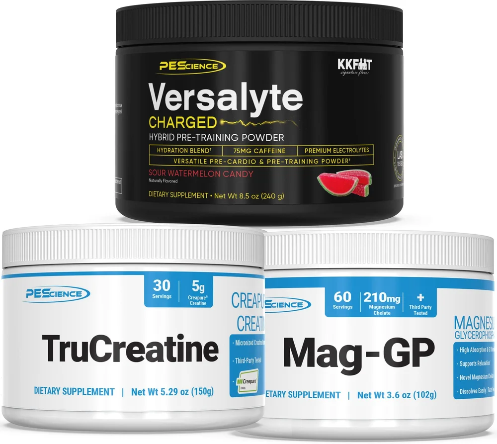 KKFIT Stack with Versalyte CHARGED, TruCreatine and Mag-GP
